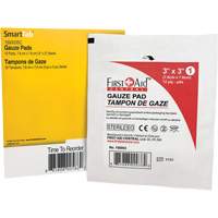 SmartCompliance&reg; Refill Gauze, Pad, 3" L x 3" W, Sterile, Medical Device Class 1 Helyx Safety & Industrial Supplies
