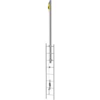 Latchways&reg; Vertical Ladder Lifeline with SRL Ladder Extension Post Kit, Stainless Steel Helyx Safety & Industrial Supplies