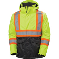 Veste d'hiver Alta, Polyester, Noir/Jaune lime haute visibilit&eacute;, Petit Helyx Safety & Industrial Supplies
