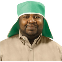 Weldlite Welding Cap With Neck Drape, One Size, Green Helyx Safety & Industrial Supplies