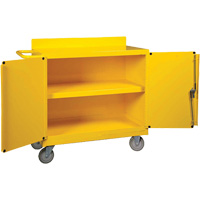 Spill Control Center Cart, 18" L x 38.375" W x 36" H Helyx Safety & Industrial Supplies