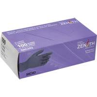 Medical Grade Disposable Gloves, X-Large, Nitrile, 6-mil, Powder-Free, Black, Class 2 Helyx Safety & Industrial Supplies