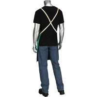 Dynamic Ironcat&reg; FR Cotton Sateen Apron, Bib, Green Helyx Safety & Industrial Supplies