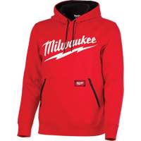 Midweight Pullover Hoodie with Milwaukee&reg; Logo, Men's, Small, Red Helyx Safety & Industrial Supplies