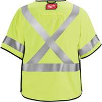 Breakaway Mesh Safety Vest, Black/High Visibility Lime-Yellow, Medium/Small Helyx Safety & Industrial Supplies