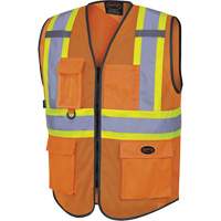 6960 Veste de s&eacute;curit&eacute; &agrave; maille en avant, Orange haute visibilit&eacute;, Moyen, Polyester Helyx Safety & Industrial Supplies