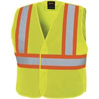 598P Tear-Away Mesh Safety Vest, High Visibility Lime-Yellow, Medium/Small, Polyester Helyx Safety & Industrial Supplies