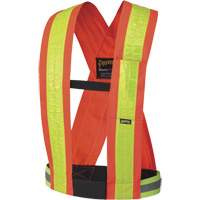 5593 Bretelles de s&eacute;curit&eacute;, Orange haute visibilit&eacute;, Couleur r&eacute;fl&eacute;chissante Jaune, Taille unique Helyx Safety & Industrial Supplies