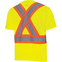 6991 Chandail de s&eacute;curit&eacute; en il-de-perdrix, Polyester, 3T-Grand, Jaune lime haute visibilit&eacute; Helyx Safety & Industrial Supplies
