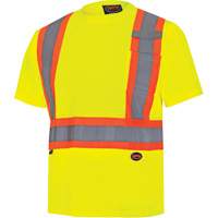 6991 Chandail de s&eacute;curit&eacute; en il-de-perdrix, Polyester, 3T-Grand, Jaune lime haute visibilit&eacute; Helyx Safety & Industrial Supplies