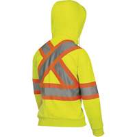 6925W Women's Zip Style Hoodie, X-Small, High Visibility Yellow Helyx Safety & Industrial Supplies