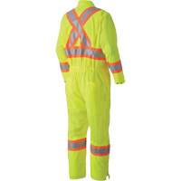5999A Traffic Safety Coveralls, X-Small, High Visibility Lime-Yellow Helyx Safety & Industrial Supplies