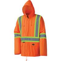 5598 Lightweight Waterproof Rain Suit, Polyester/PVC, Small, High Visibility Orange Helyx Safety & Industrial Supplies