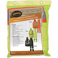 5599 Lightweight Waterproof Rain Suit, Polyester/PVC, X-Small, High Visibility Lime-Yellow Helyx Safety & Industrial Supplies