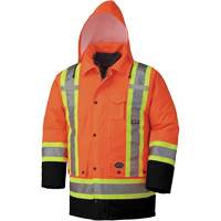 5020BB Waterproof 7-in-1 Safety Parka, High Visibility Orange, 2X-Large Helyx Safety & Industrial Supplies