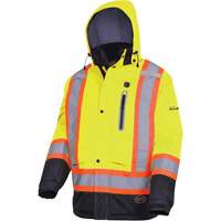 5408 Veste imperm&eacute;able &agrave; isolation thermique, Hommes, Petit, Jaune lime haute visibilit&eacute; Helyx Safety & Industrial Supplies