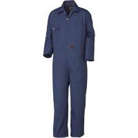 515T Coveralls with Zipper, Men's, Navy Blue, Size 40 Helyx Safety & Industrial Supplies