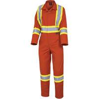 5514W Women's Safety Coveralls, X-Small, High Visibility Orange Helyx Safety & Industrial Supplies