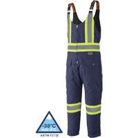 5536 Quilted Duck Overalls, Cotton, Small, Navy Blue Helyx Safety & Industrial Supplies