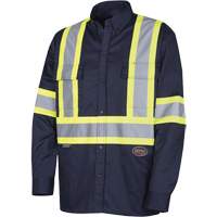 4414 Chemise de travail, Poly-coton, Petit, Bleu marin Helyx Safety & Industrial Supplies