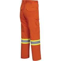 4462 Bright Safety Cargo Pants with Startech&reg; Tape, Cotton, 30, High Visibility Orange Helyx Safety & Industrial Supplies