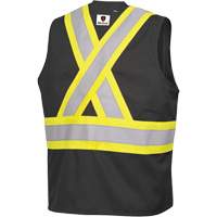 7729 FR-Tech&reg; Flame-Resistant Arc Safety Vest, Small, Black, 10 cal/cm² Helyx Safety & Industrial Supplies