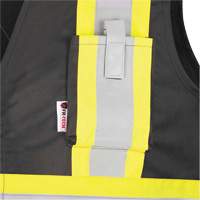 7729 FR-Tech&reg; Flame-Resistant Arc Safety Vest, Small, Black, 10 cal/cm² Helyx Safety & Industrial Supplies
