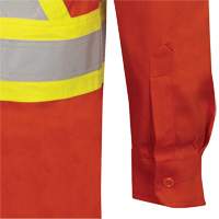 7743 FR-Tech&reg; Flame-Resistant Safety Shirt, Small, High Visibility Orange Helyx Safety & Industrial Supplies