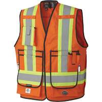 7732 FR-Tech&reg; Flame-Resistant Arc Surveyor's Vest, Small, High Visibility Orange, 9.7 cal/cm² Helyx Safety & Industrial Supplies