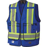 7733 FR-Tech&reg; Flame-Resistant Arc Surveyor's Vest, Small, Royal Blue, 9.7 cal/cm² Helyx Safety & Industrial Supplies