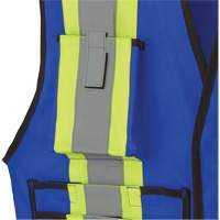 7733 FR-Tech&reg; Flame-Resistant Arc Surveyor's Vest, Small, Royal Blue, 9.7 cal/cm² Helyx Safety & Industrial Supplies
