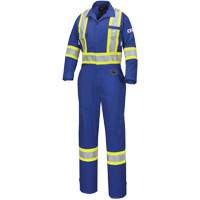 7704W Combinaison FR-Tech ignifuge/contre les arcs pour femme, Taille T-petit, Bleu royal, 10 cal/cm² Helyx Safety & Industrial Supplies