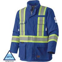 5523 Manteau de s&eacute;curit&eacute; ignifuge, Petit, Bleu royal, 58 cal/cm² Helyx Safety & Industrial Supplies