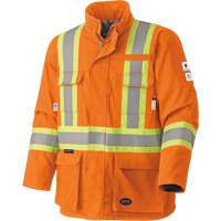 5533 Manteau de s&eacute;curit&eacute; ignifuge, Petit, Orange haute visibilit&eacute;, 58 cal/cm² Helyx Safety & Industrial Supplies