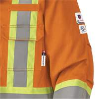 5533 Manteau de s&eacute;curit&eacute; ignifuge, Petit, Orange haute visibilit&eacute;, 58 cal/cm² Helyx Safety & Industrial Supplies