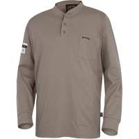 331 FR Interlock Henley Shirt, Small, Beige Helyx Safety & Industrial Supplies