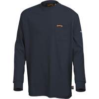 333 Flame-Resistant Long-Sleeved Shirt, Small, Navy Blue Helyx Safety & Industrial Supplies
