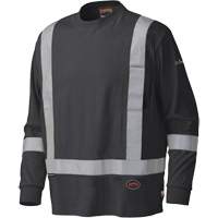 340SFA Flame-Resistant Long-Sleeved Safety Shirt, Small, Black Helyx Safety & Industrial Supplies