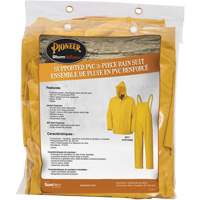 577 V&ecirc;tements imperm&eacute;ables 3 morceaux, Polyester/PVC, 6T-Grand, Jaune Helyx Safety & Industrial Supplies