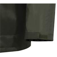 D8120J Manteau &agrave; capuchon ind&eacute;chirable Nailhead pour planteur d'arbres, Polyester/PVC, T-petit, Vert Helyx Safety & Industrial Supplies