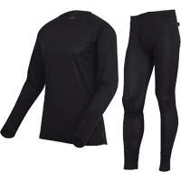 D2200A Premium Quick-Dry & Moisture-Wicking Underwear Set, Men's, X-Small, Black Helyx Safety & Industrial Supplies