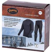 D2200A Premium Quick-Dry & Moisture-Wicking Underwear Set, Men's, X-Small, Black Helyx Safety & Industrial Supplies
