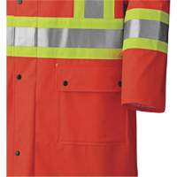 5896 Manteau long imperm&eacute;able et ignifuge, Petit, Orange haute visibilit&eacute; Helyx Safety & Industrial Supplies
