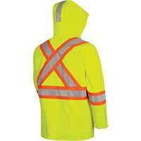 5881 FR/Arc-Rated Waterproof Rain Jacket, X-Small, High Visibility Yellow, 10 cal/cm² Helyx Safety & Industrial Supplies