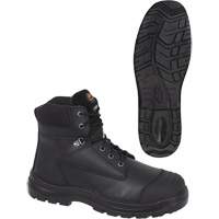 1025 Bottes de travail 6" noires, Cuir, Embout Acier, Taille 10 Helyx Safety & Industrial Supplies