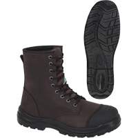 1028 Bottes de travail 8" marron, Cuir, Embout Acier, Taille 10 Helyx Safety & Industrial Supplies