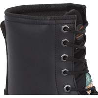 1027 Bottes de travail 8" noires, Cuir, Embout Acier, Taille 10 Helyx Safety & Industrial Supplies