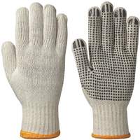 501 Knitted Dotted-Palm Gloves, Poly/Cotton, Small Helyx Safety & Industrial Supplies