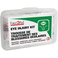 Ensemble pour les l&eacute;sions oculaires, Boîte en plastique Helyx Safety & Industrial Supplies