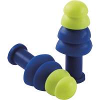 Reusable Tapered Earplugs, Uncorded, Bulk - Box, 27 dB NRR, One-Size Helyx Safety & Industrial Supplies